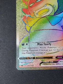 Galarian Slowking Vmax 207/198 Holo Ultra Rare Chilling Reign Pokemon Card - Image 5