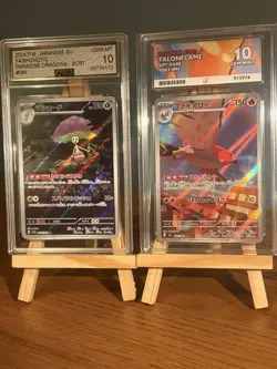 Pokemon 2x Japanese AR Graded 10 Cards - Talonflame and Shiinotic - Image 1