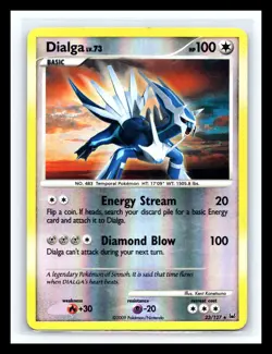 💥 Pokemon Card - Dialga Platinum 23/127 Rare Reverse Holo - 2009 - Image 1