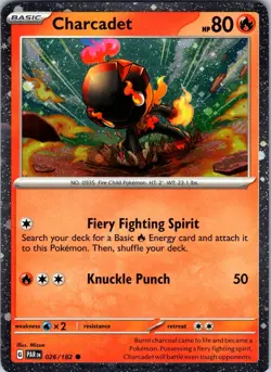 Charcadet - (Cosmos Foil) 026/182 Cards & Products Pokemon TCG NM Holo - Image 1