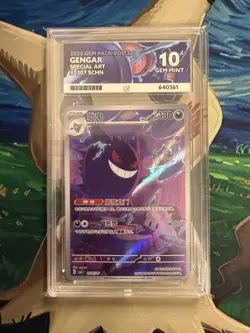 Pokemon Gengar Illustration Rare Card Gem Vol 3 0307/07 Chinese Exclusive Ace 10 - Image 1
