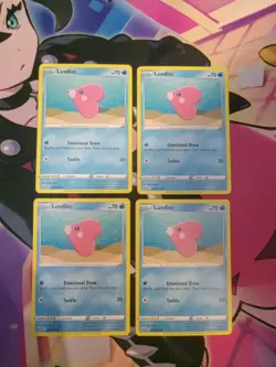 Pokemon Crown Zenith ×4 Luvdisc #035 Common Near Mint Playset - Image 1
