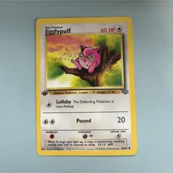 Jigglypuff 54/64 Jungle Common Regular 60 HP Pokemon TCG Card 1st Edition Basic - Image 1