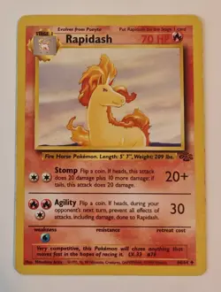 Pokemon Cards: Jungle Uncommon: Rapidash 44/64 LP Vintage WOTC 1999 - Image 1