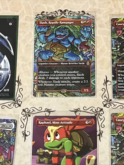 TMNT Magic The Gathering Borderless Card Lot 9x Near Mint Cards All Sleeved - Image 5