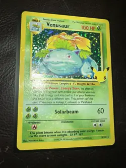 Pokemon TCG Celebrations Venusaur Holo Rare Card #15/102 Classic Collection NM - Image 2