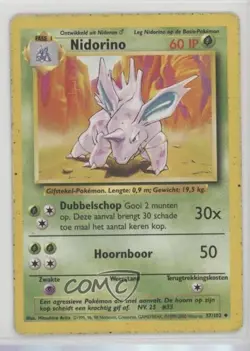 Nidorino Dutch Pokemon Base Set #37 1999 - Image 1