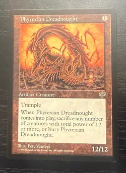 MTG-(Magic The Gathering) Mirage Phyrexian Dreadnaught -#3 NM-Free Shipping! - Image 1
