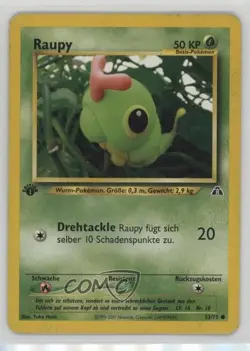 Caterpie German 1st Ed. Pokemon Neo Discovery #53 2001 - Image 1