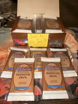 MTG Magic the Gathering Vintage GUARANTEED UNSEARCHED Revised Booster Pack - Image 1