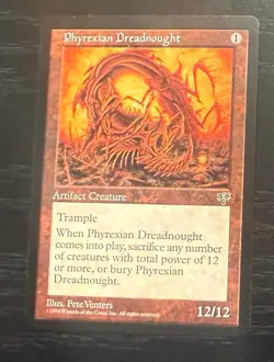 MTG-(Magic The Gathering) Mirage Phyrexian Dreadnaught -#2 NM-Free Shipping! - Image 1