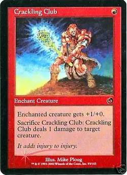 MTG - Torment - Crackling Club - 2X - Foil - NM - Image 1
