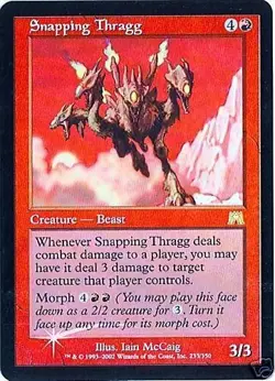 MTG - Onslaught - Snapping Thragg - Foil - NM - Image 1