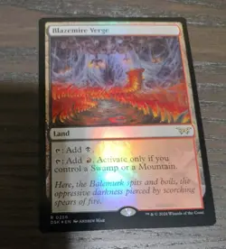 Magic the Gathering-Duskmourn: House of Horror/Blazemire Verge #256 Foil - Image 2