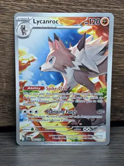 Lycanroc SV:09 Journey Together Card 166/159 IR NM Pokemon TCG - Image 1