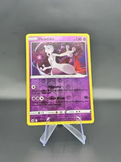Pokemon Mewtwo Reverse Holo Crown Zenith Holo Rare 130 HP 059/159 English - Image 1