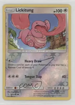 Lickitung Reverse Foil Pokemon Sun & Moon Unified Minds #161 - Image 1