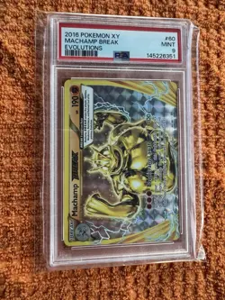 2016 Pokemon XY Evolutions Machamp Break #60 PSA 9 - Image 1