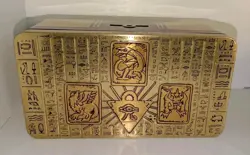 YUGIOH TCG! EMPTY Tin 2022 Tin Of The Pharaoh’s Gods! Storage Container No Cards - Image 1