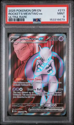 Pokemon TCG Team Rockets Mewtwo EX 213/182 Ultra Rare Destined Rivals - Image 1