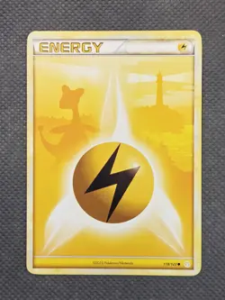 2010 Lightning Energy Ampharos 118/123 Heartgold & Soulsilver Pokemon TCG - Image 1