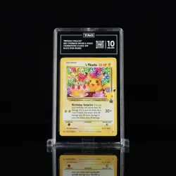 2021 POKEMON CELEBRATIONS CLASSIC COLL #24 BIRTHDAY PIKACHU-HOLO TAG 10 - Image 1