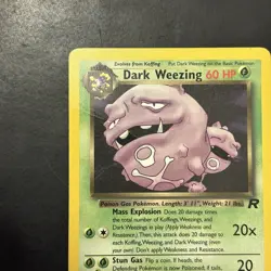 Pokemon Vintage Non Holo Rare Dark Weezing Team Rocket 31/82 WotC - Image 2