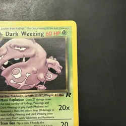 Pokemon Vintage Non Holo Rare Dark Weezing Team Rocket 31/82 WotC - Image 3