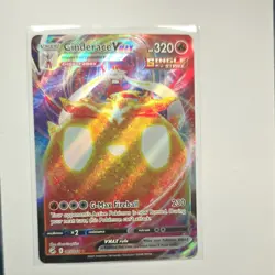Pokemon Cinderace VMAX Fusion Strike Ultra Rare Holo 045/264 320 HP - Image 1
