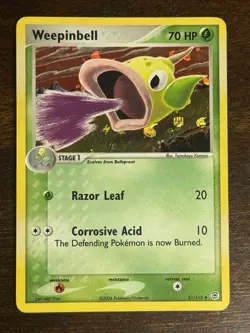 2004 Pokemon Fire Red & Leaf Green Weepinbell [Holo] #51/112 NM-LP - Image 1