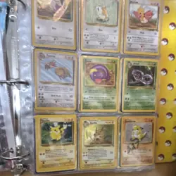 Pokemon TCG Base Set Binder Lot Charizard Blastoise Pikachu Wizards 1999 Vintage - Image 3