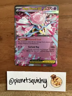 Pokemon TCG - Mega Diancie ex 041/132 41 - Double Rare - Phantasmal Flames - NM - Image 1
