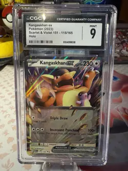 Pokemon Kangaskhan ex 115/165 Sv: Scarlet & Violet 151 Holo CGC 9 - Image 1