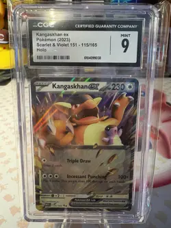 Pokemon Kangaskhan ex 115/165 Sv: Scarlet & Violet 151 Holo CGC 9 - Image 3