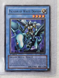 YUGIOH - PALADIN OF WHITE DRAGON - SKE-024 - 1st EDITION Moderate Play - Image 5