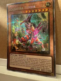 YuGiOh Kashtira Fenrir RA05-EN024 Platinum Secret Rare NM+ Condition - Image 2