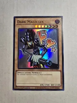 YUGIOH DARK MAGICIAN STAMP ULTRA RARE NM RA05-EN083 - Image 1