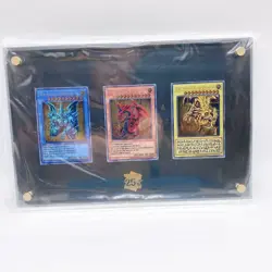 YuGiOh TCG 25th Anniversary Stainless Steel Egyptian God Cards Commemorative New - Image 1