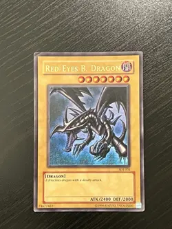 Red-Eyes Black Dragon - SDJ-001 - Vintage YuGiOh! Card LP - Image 4