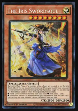 The Iris Swordsoul PCR RA01-EN023 Yugioh TCG Card Prismatic Collector's Rare NM - Image 1