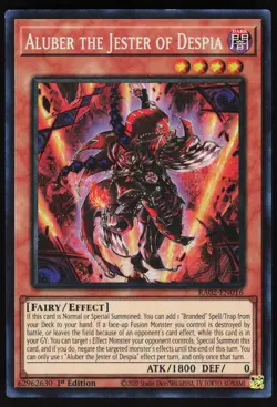 Aluber the Jester of Despia (PCR) RA02-EN016 Yugioh TCG Card NM - Image 1