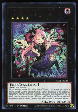 Ghostrick Angel of Mischief (UR) RA01-EN036 Yugioh TCG Card Ultra Rare NM - Image 1