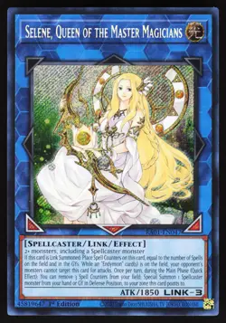 Selene, Queen of the Master Magicians Secret Rare RA01-EN047 Yugioh TCG Card NM - Image 1