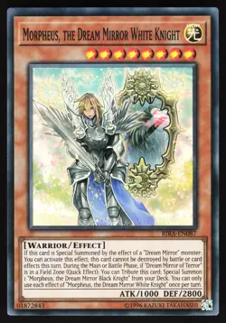 Morpheus, the Dream Mirror White Knight RIRA-EN087 Yugioh TCG Card Super Rare NM - Image 1
