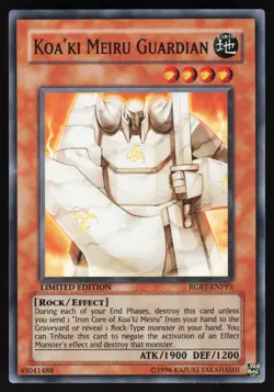 Koa'ki Meiru Guardian RGBT-ENPP3 Yugioh TCG Card Super Rare NM - Image 1