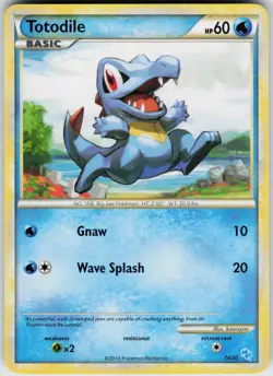 Pokemon Totodile (#14) 14/30 HGSS Trainer Kit: Gyarados & Raichu Common card - Image 1