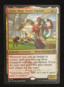 1x Aziza, Mage Tower Captain - NM - Secrets of Strixhaven MTG - Image 1