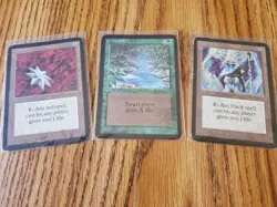 Magic The Gathering Lot of Three (3) ALPHA Singles Lightly Played READ/LOOK - Image 1
