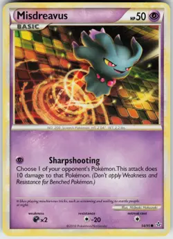 Pokemon Misdreavus 54/95 Unleashed Common card - Image 1