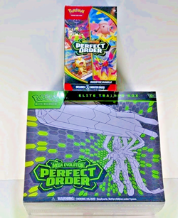 Pokemon TCG: Mega Evolution - Perfect Order ETB & Booster Bundle SEALED IN HAND - Image 1